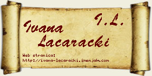 Ivana Laćarački vizit kartica